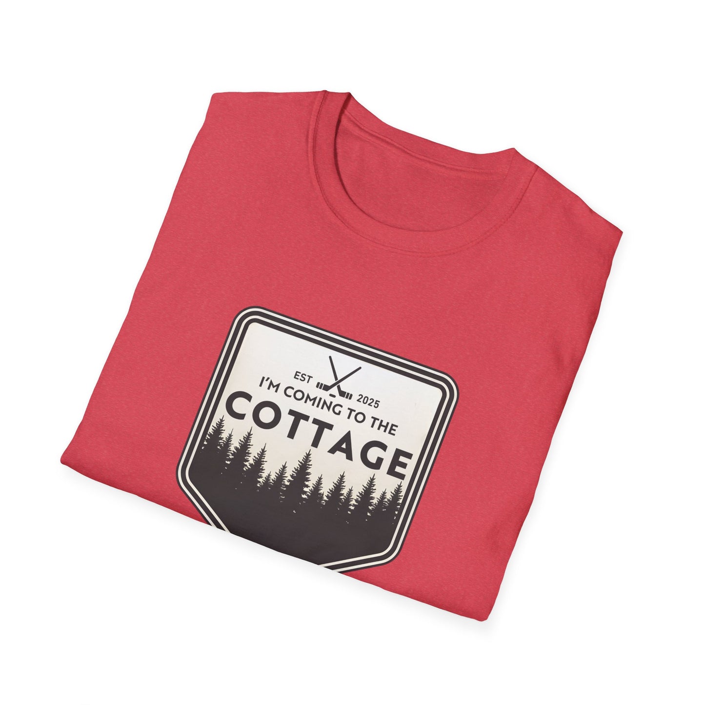 I'm Coming To The Cottage T-Shirt, Hockey Lover Gift Tee, Lake House Apparel, Cozy Cabin, Heated Rivalry Shirt, outdoors Top