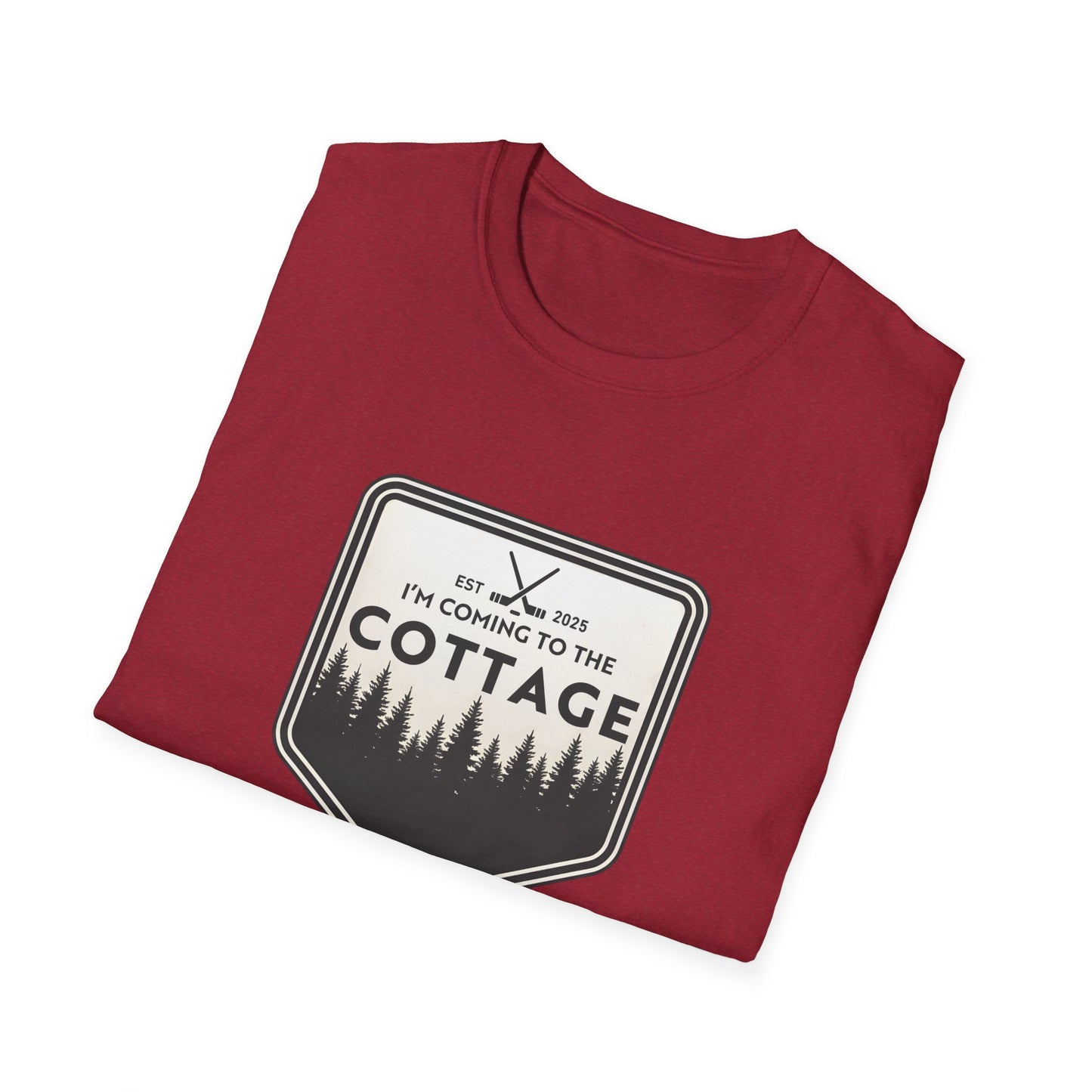 I'm Coming To The Cottage T-Shirt, Hockey Lover Gift Tee, Lake House Apparel, Cozy Cabin, Heated Rivalry Shirt, outdoors Top