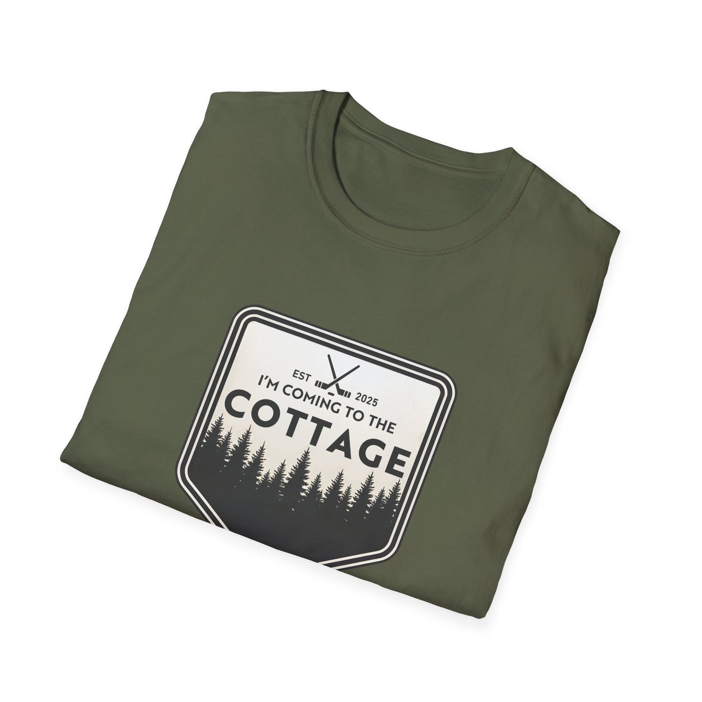 I'm Coming To The Cottage T-Shirt, Hockey Lover Gift Tee, Lake House Apparel, Cozy Cabin, Heated Rivalry Shirt, outdoors Top
