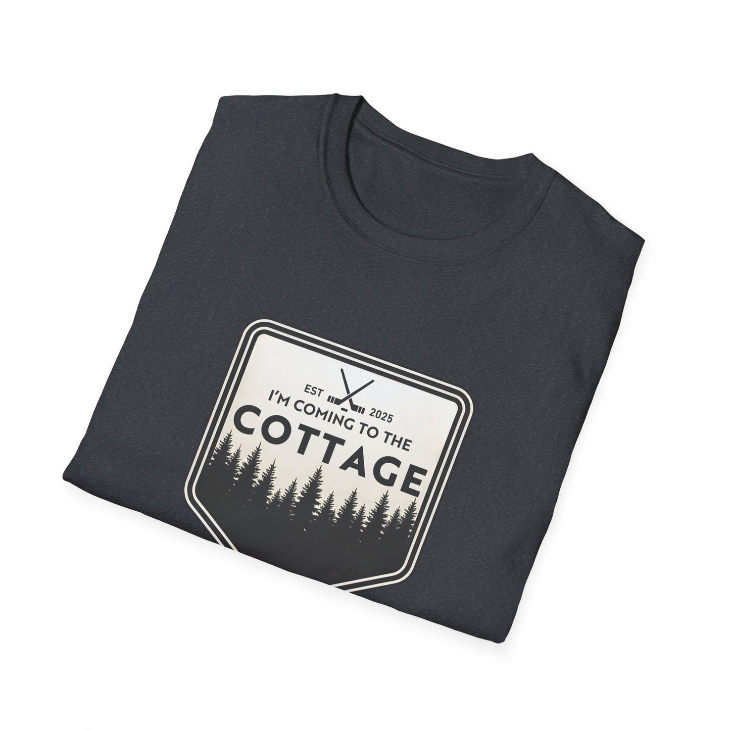 I'm Coming To The Cottage T-Shirt, Hockey Lover Gift Tee, Lake House Apparel, Cozy Cabin, Heated Rivalry Shirt, outdoors Top