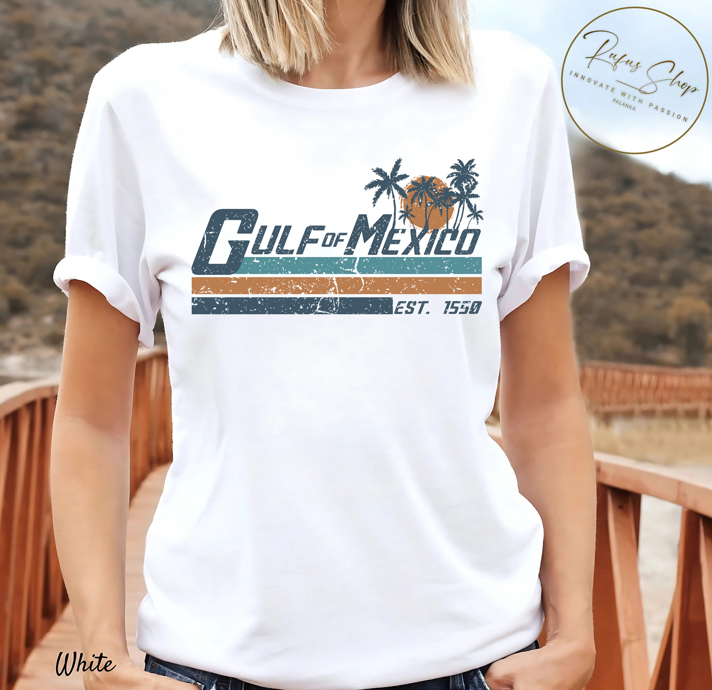 Gulf of Mexico Sunset T-Shirt, Gulf of Mexico, Forever, Retro, Vintage, Beach, Mexico, Unisex