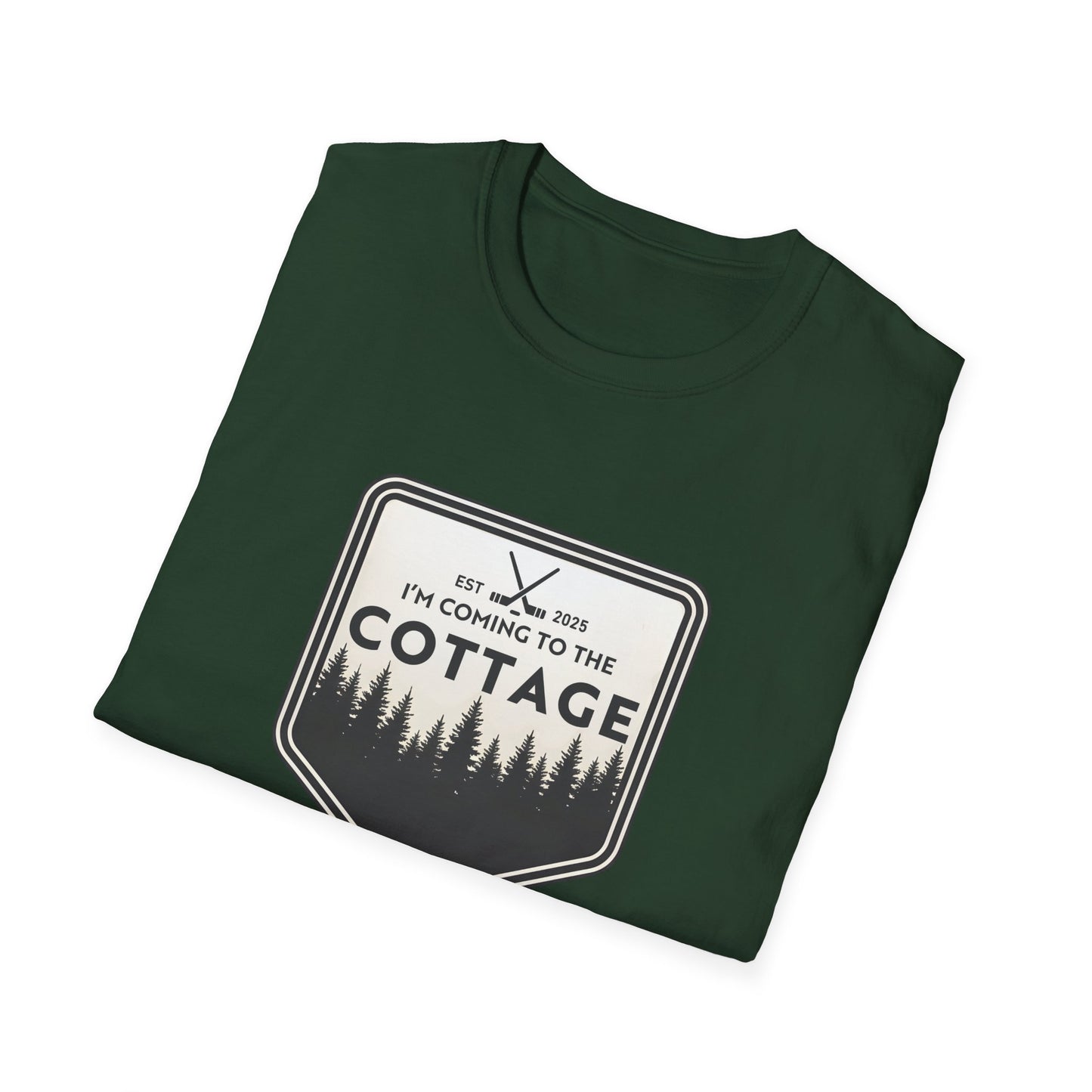 I'm Coming To The Cottage T-Shirt, Hockey Lover Gift Tee, Lake House Apparel, Cozy Cabin, Heated Rivalry Shirt, outdoors Top