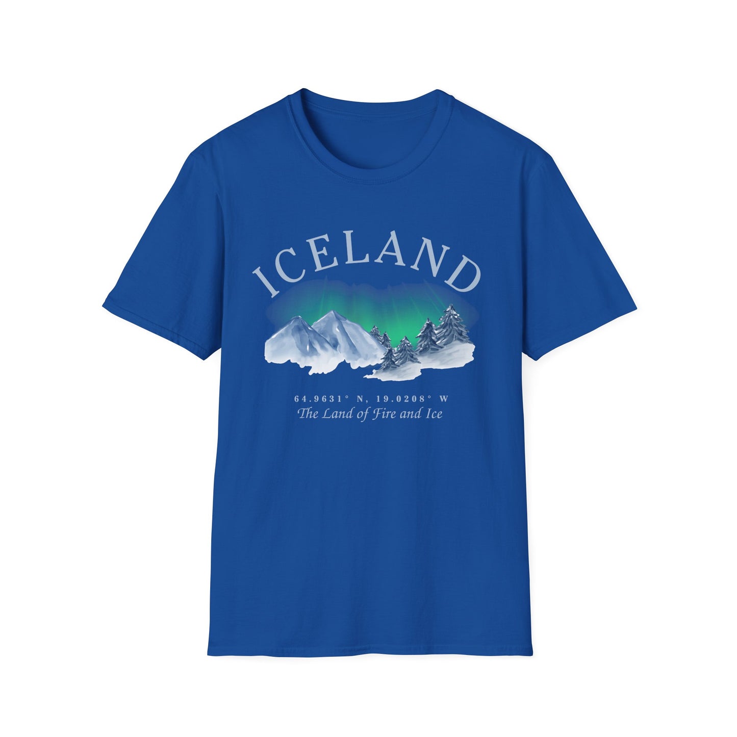 Iceland Souvenir T-Shirt, Northern Lights Shirt, The Land Of Fire and Ice Tee, Iceland Travel Gift, Adventure Shirt, Nordic Landscape Tee