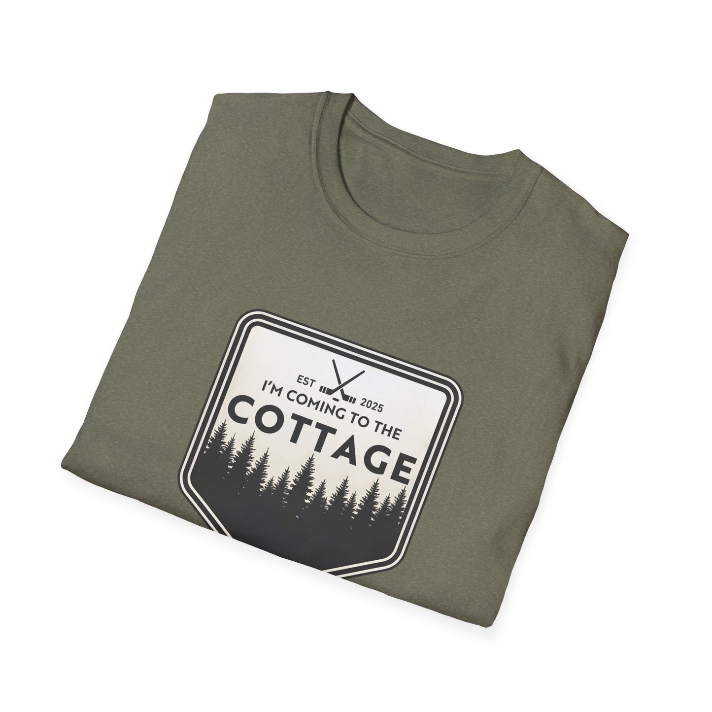 I'm Coming To The Cottage T-Shirt, Hockey Lover Gift Tee, Lake House Apparel, Cozy Cabin, Heated Rivalry Shirt, outdoors Top