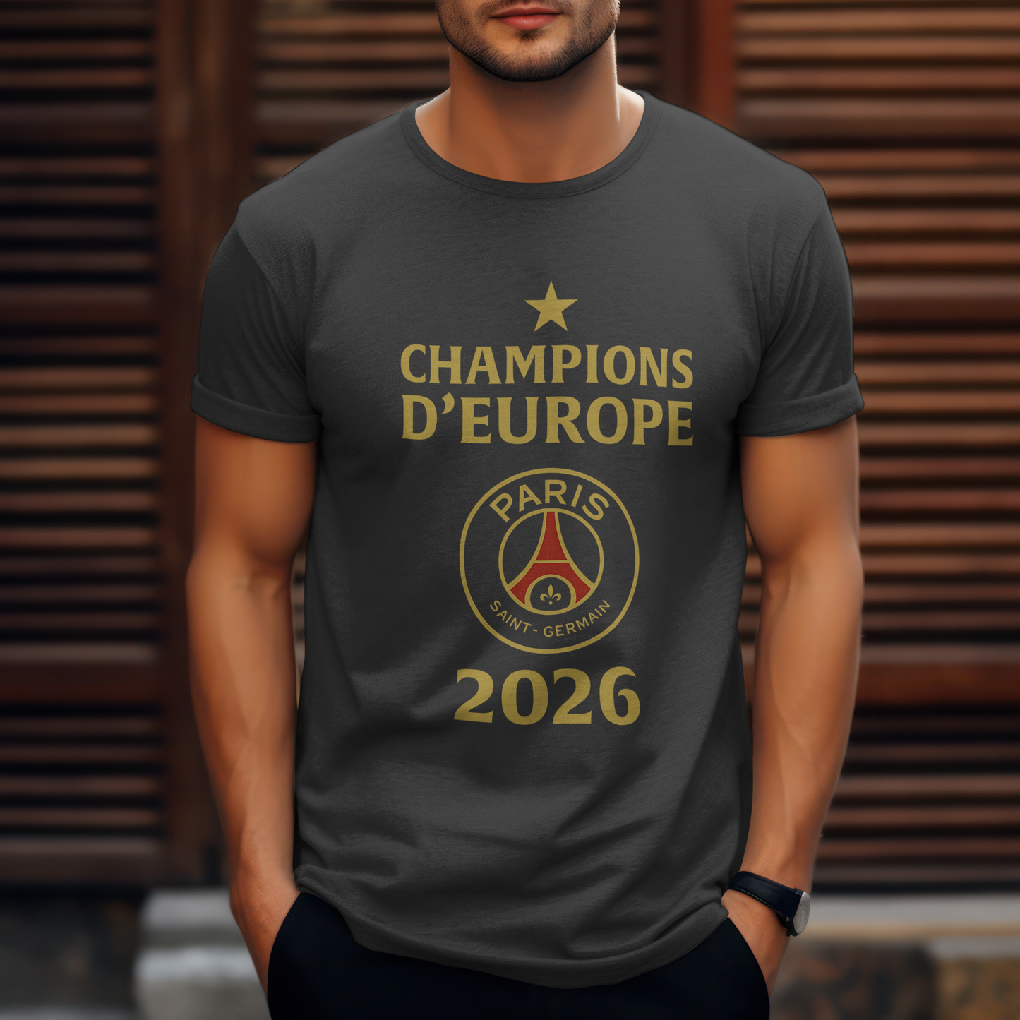 Paris Champions d'Europe 2026 T-Shirt, Paris Saint-Germain European Champions 2026 Shirt