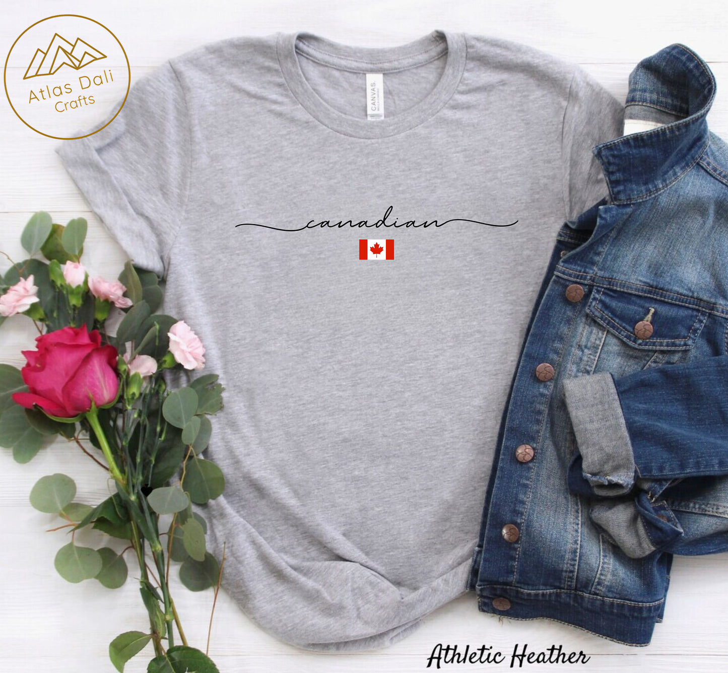 Canadian Unisex T-Shirt, Canada Flag Shirt, True North Strong and Free Maple Leaf Tee, Canadian Flag Shirt, Patriotic Canada Day Gift